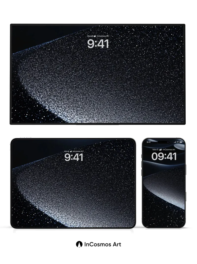 Stellar Dune Wallpaper with Cosmic Dust