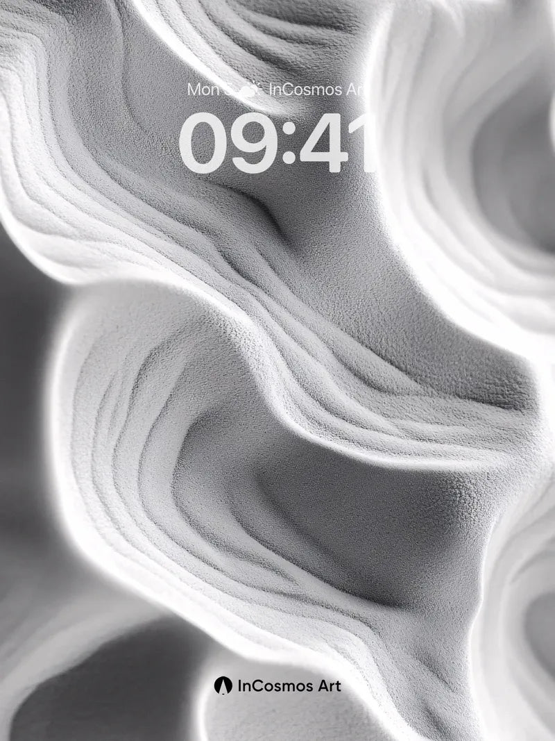 Sculpted Light Wallpaper with Breathable Curves