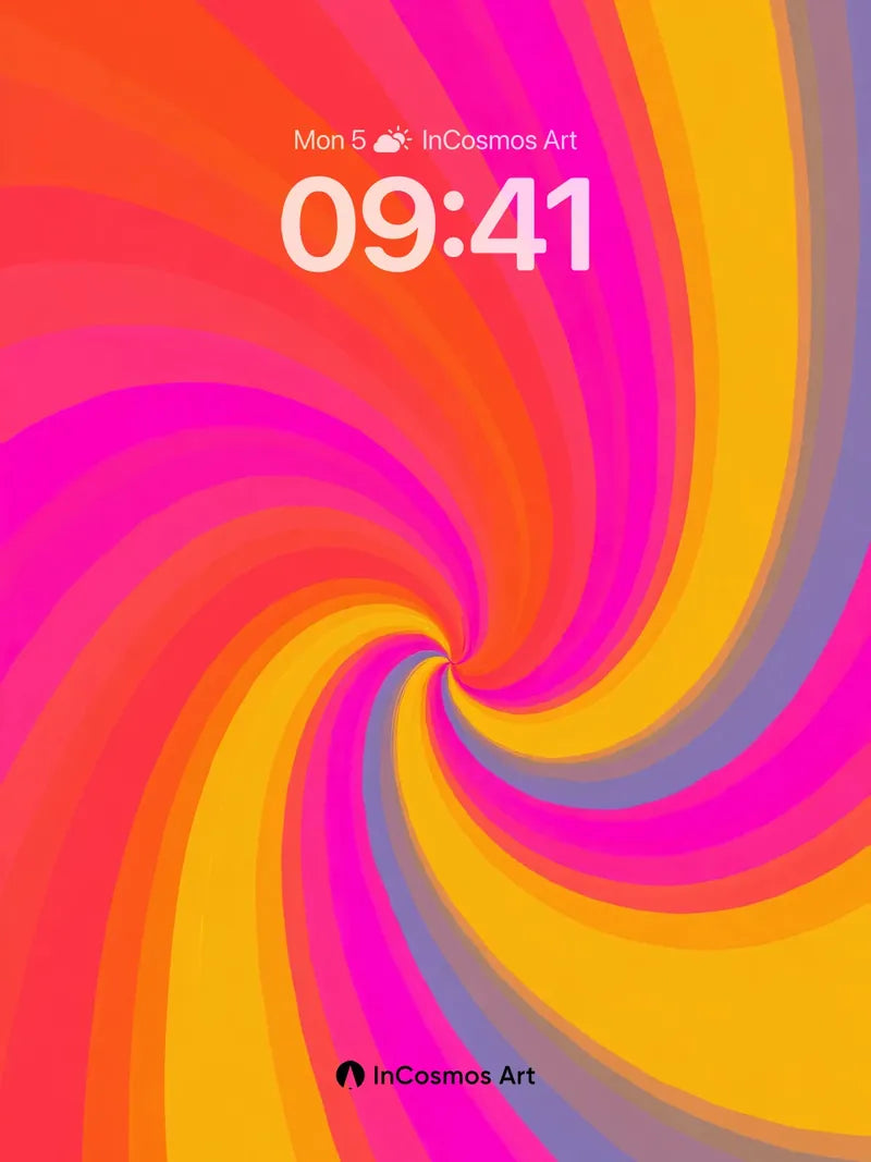 Swirling Prism Wallpaper with Hypnotic Depth