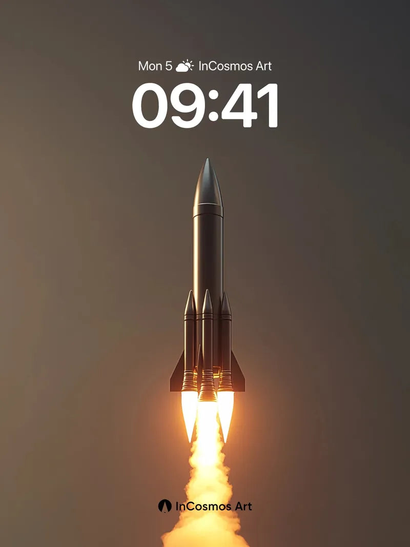 Ascendant Fire Wallpaper with Celestial Trail