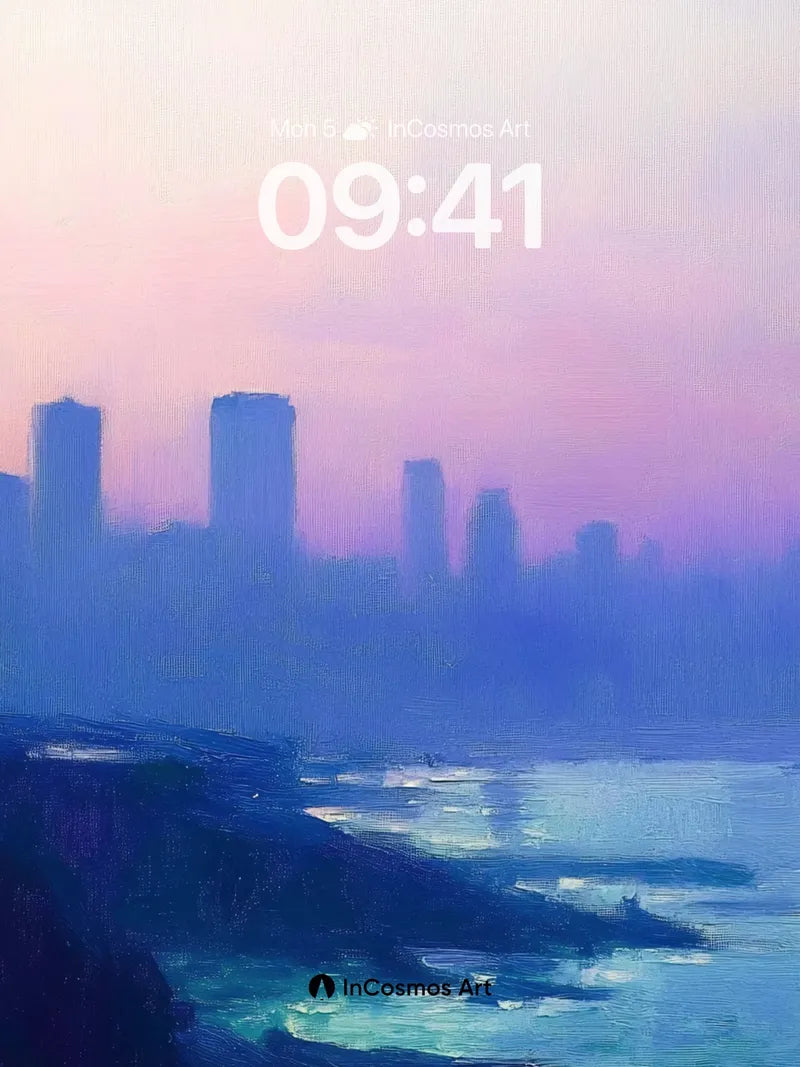 Serenity Mirage Wallpaper with City Haze