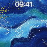 Starry Wave Wallpaper with Cosmic Dots wallpaper for iPhone, iPad & Mac