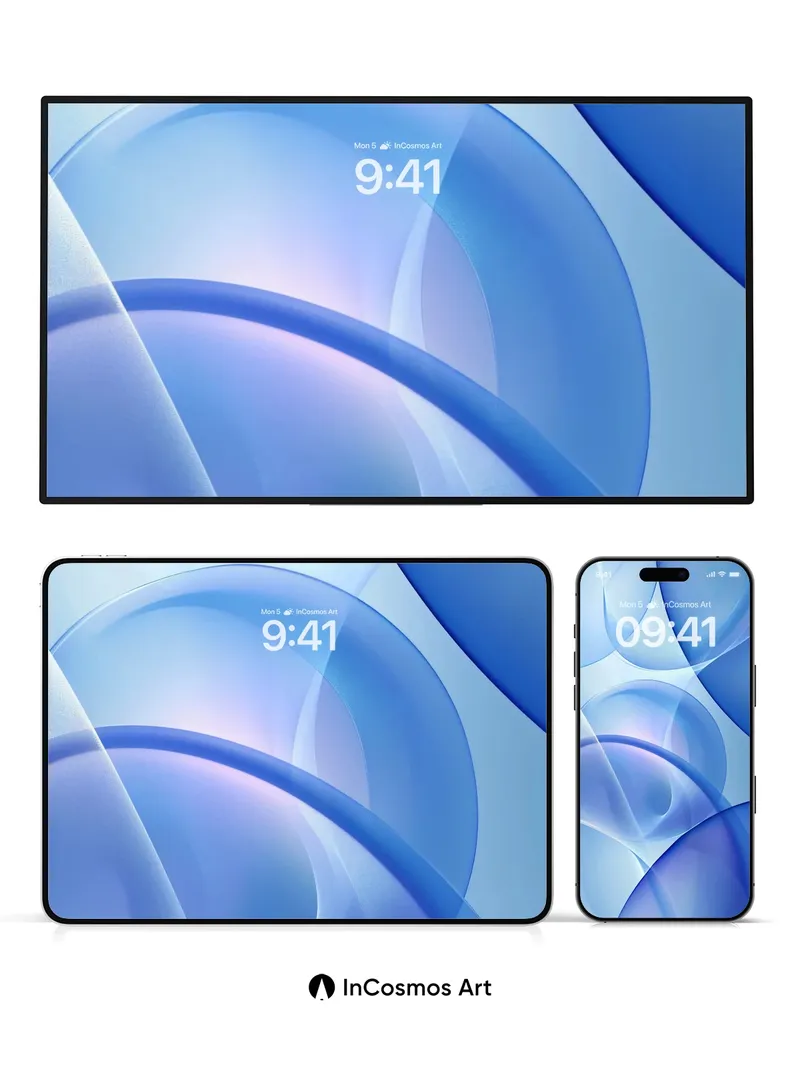 Serenity Flow Wallpaper with Ethereal Curves