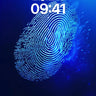 Electric Pulse Fingerprint Wallpaper with Digital Veins wallpaper for iPhone, iPad & Mac