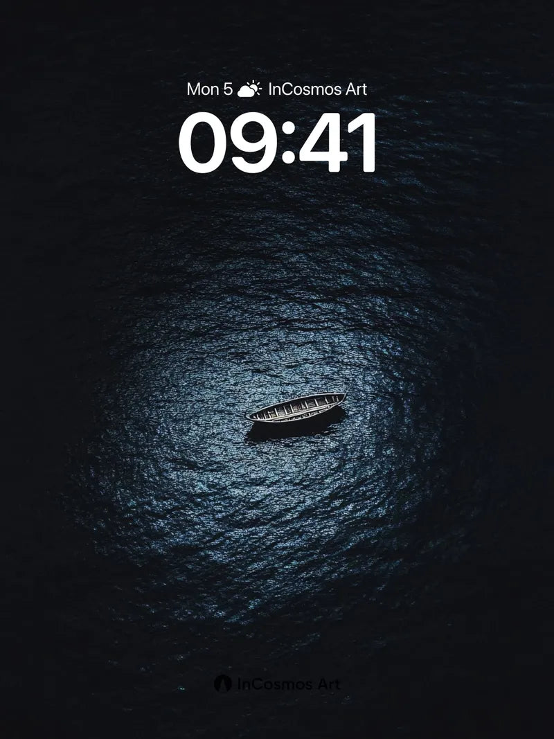 Midnight Solitude Wallpaper with Moonlit Hull