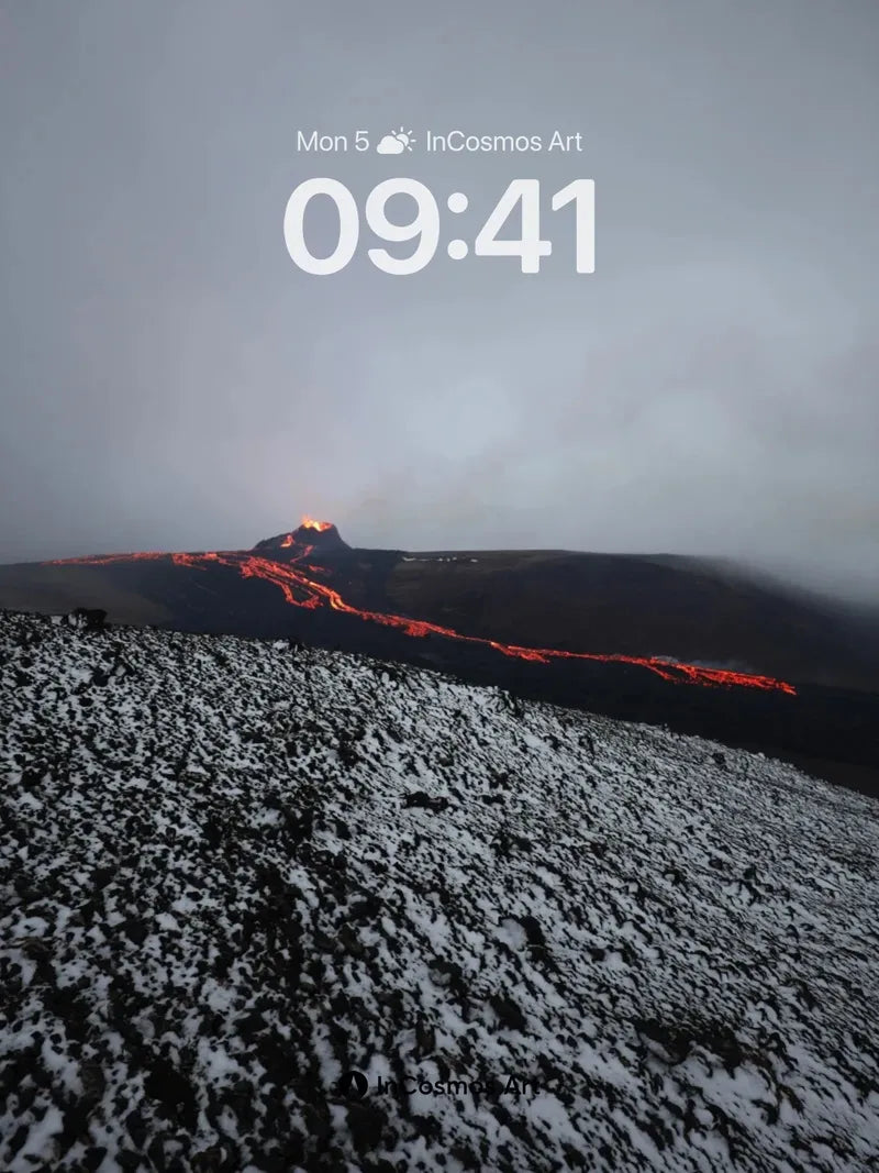 Obsidian Ember Wallpaper with Volcanic Pulse