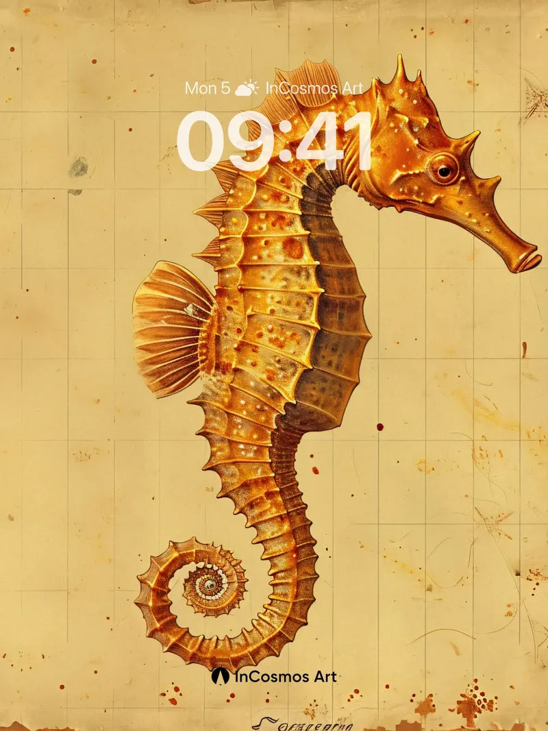 Golden Reverie Wallpaper with Antique Map Texture