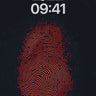 Futuristic Fingerprint Wallpaper with Digital Veins wallpaper for iPhone, iPad & Mac