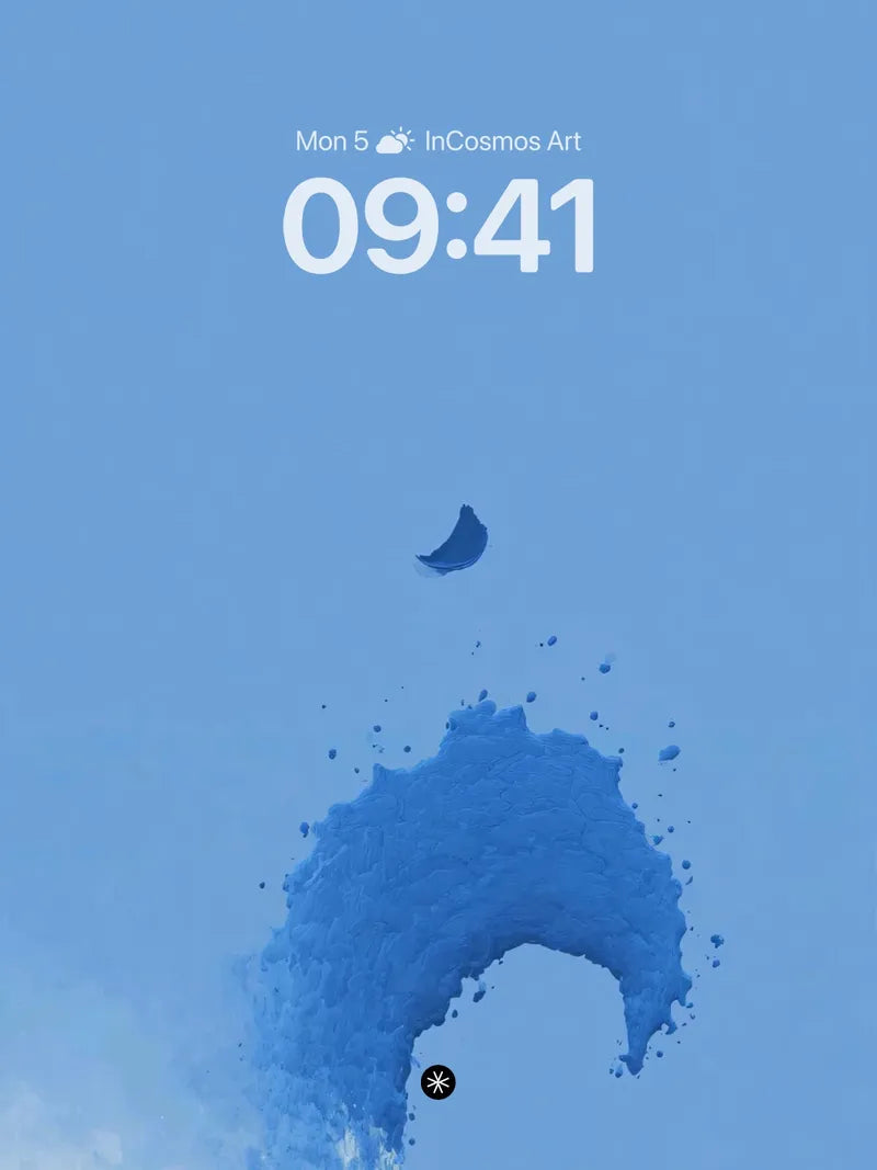 Ocean Wave Moon Wallpaper 4K for iPhone Lock Screen wallpaper for iPhone, iPad & Mac