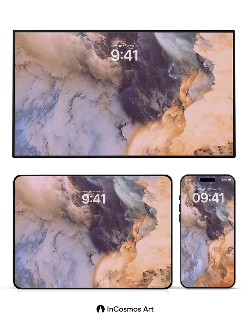 Storm Veil Wallpaper with Cosmic Breath