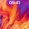 Incandescent Flame Wallpaper with Cosmic Veil wallpaper for iPhone, iPad & Mac