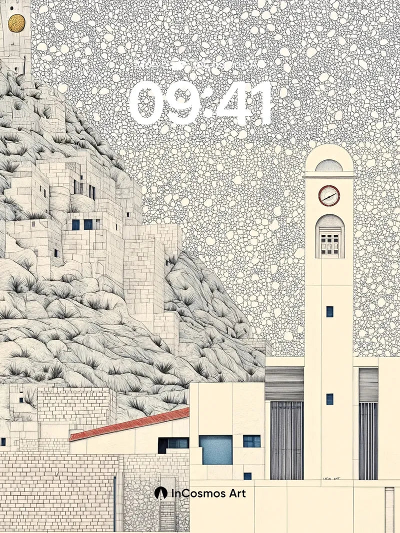 Stone Whisper Wallpaper with Cosmic Dust