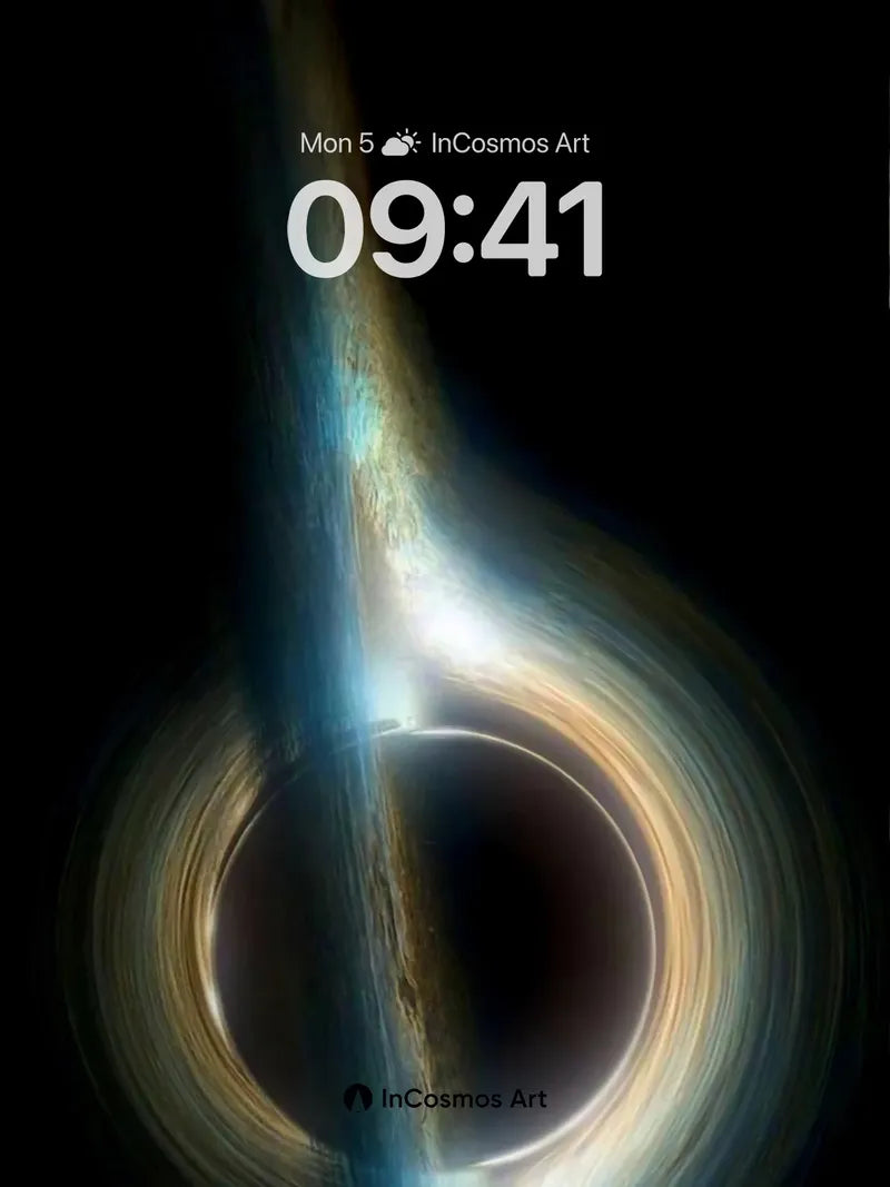 Cosmic Veil Wallpaper with Light Tendrils