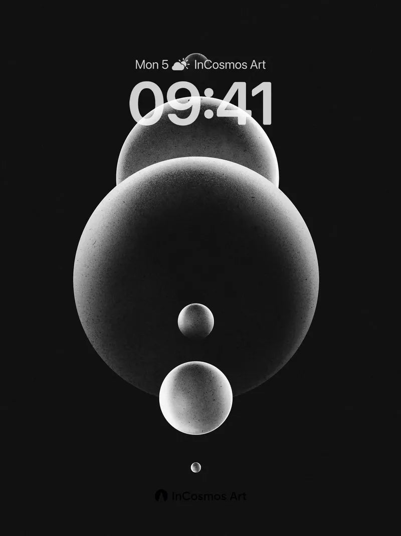 Floating Void Wallpaper with Silent Orbs