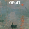 Sunset Hush Wallpaper with Monet's Brushstroke wallpaper for iPhone, iPad & Mac