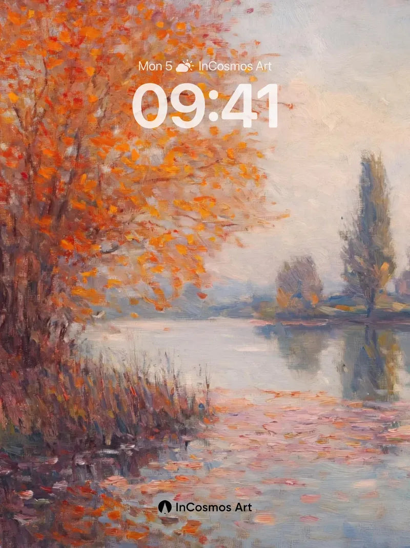 Autumn Hush Wallpaper with Golden Reflections