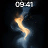 Luminous Smoke Wallpaper with Golden Embers wallpaper for iPhone, iPad & Mac