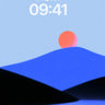 Minimalist Sunset Background wallpaper for iPhone, iPad & Mac