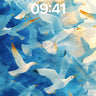 Serenity Skyline Wallpaper with Feathered Light wallpaper for iPhone, iPad & Mac