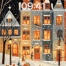 Winter Whimsy Wallpaper with Snow-Covered Streets wallpaper for iPhone, iPad & Mac