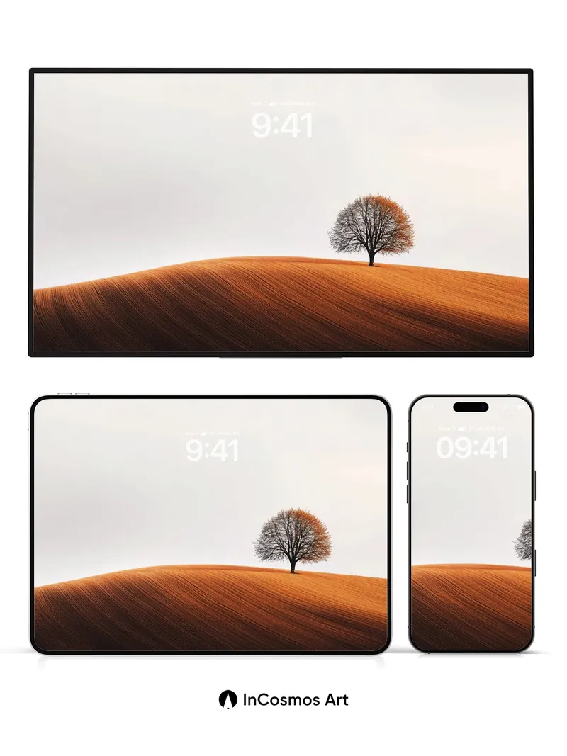 Serenity Ridge Wallpaper with Autumn Solitude