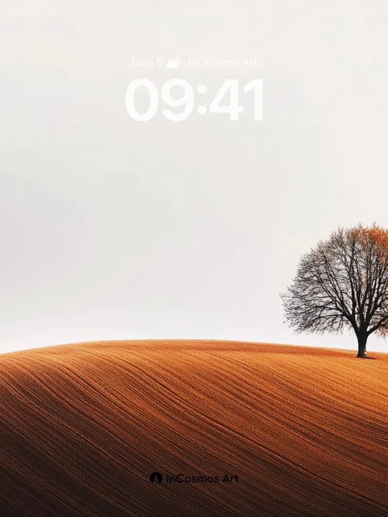 Serenity Ridge Wallpaper with Autumn Solitude