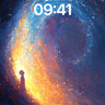 Cosmic Whisper Wallpaper with Starlit Path wallpaper for iPhone, iPad & Mac
