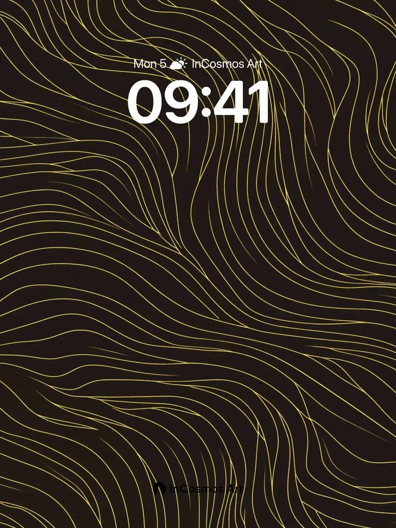 Golden Vein Wallpaper with Dark Pulse