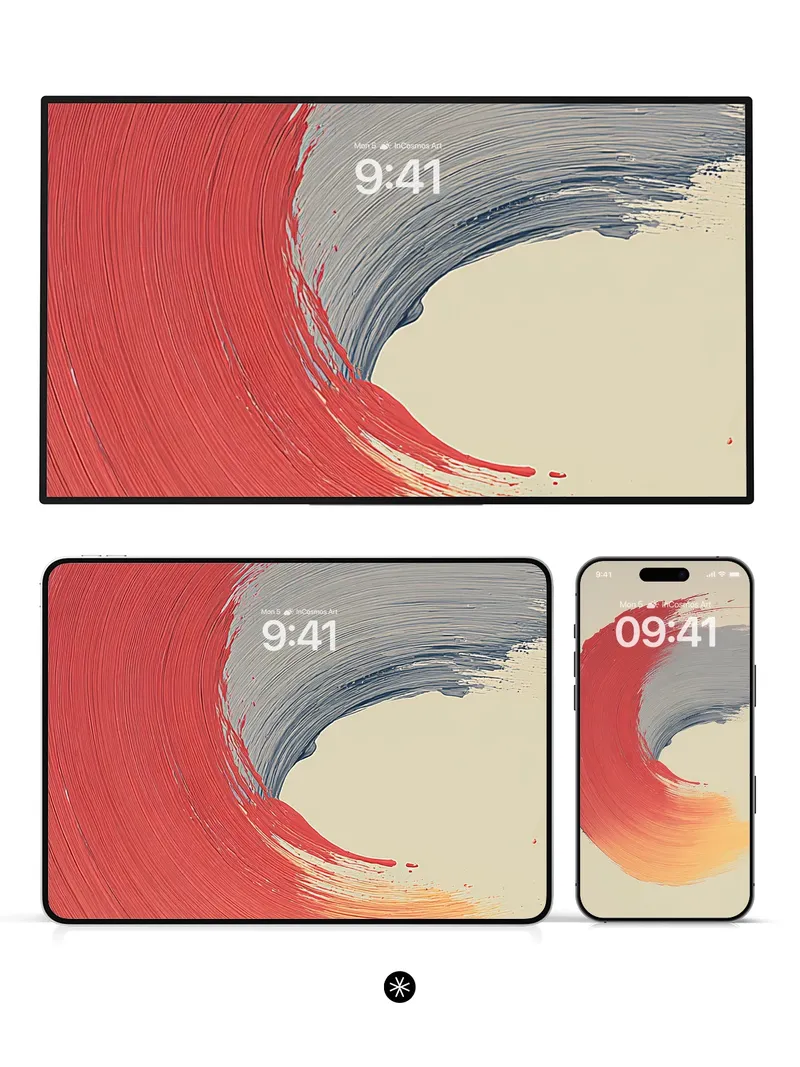 Sunset Wave Gradient Wallpaper