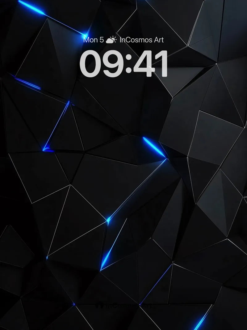 Neon Fracture Wallpaper with Electric Veins