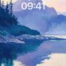 Serenity Peak Wallpaper with Misty Reflections wallpaper for iPhone, iPad & Mac