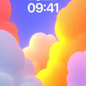 Luminous Cloudscape Wallpaper with Rainbow Reflections wallpaper for iPhone, iPad & Mac