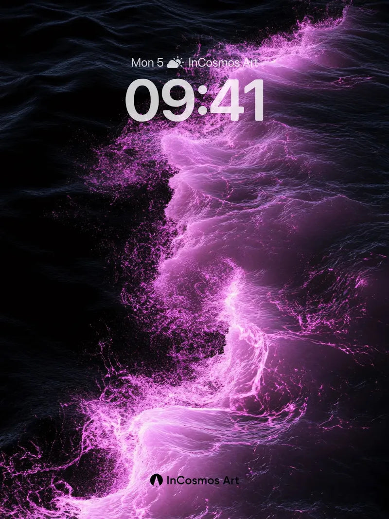 Electric Veil Wallpaper with Living Light