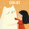 Whispering Warmth Wallpaper with Snow-Kissed Hugs wallpaper for iPhone, iPad & Mac