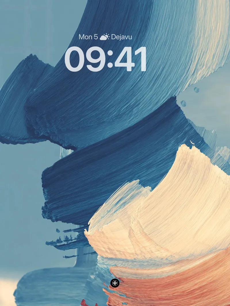 Fluid Ocean Waves Abstract Wallpaper