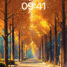 Golden Hush Wallpaper with Falling Light wallpaper for iPhone, iPad & Mac
