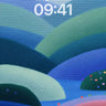 Serene Gradient Hills Wallpaper with Textured Depth wallpaper for iPhone, iPad & Mac
