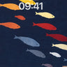 Deep Ocean School Fish Wallpaper Background