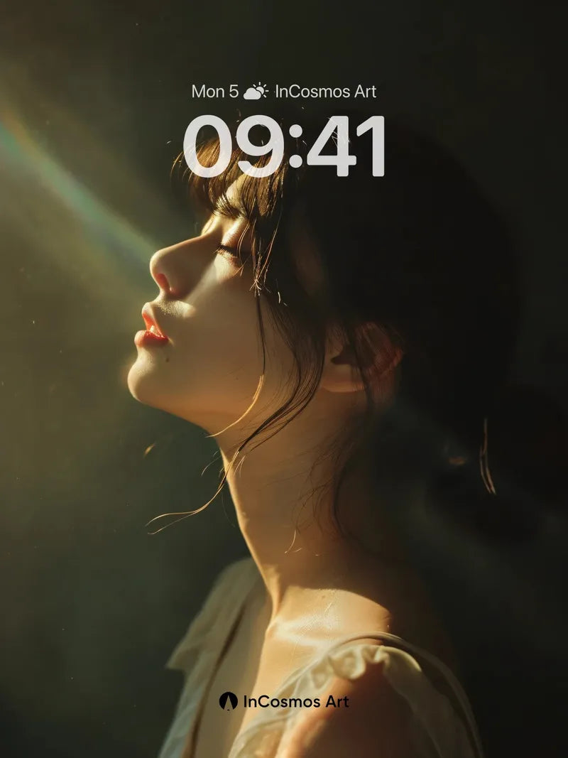 Golden Hush Wallpaper with Sunlit Silhouette wallpaper for iPhone, iPad & Mac