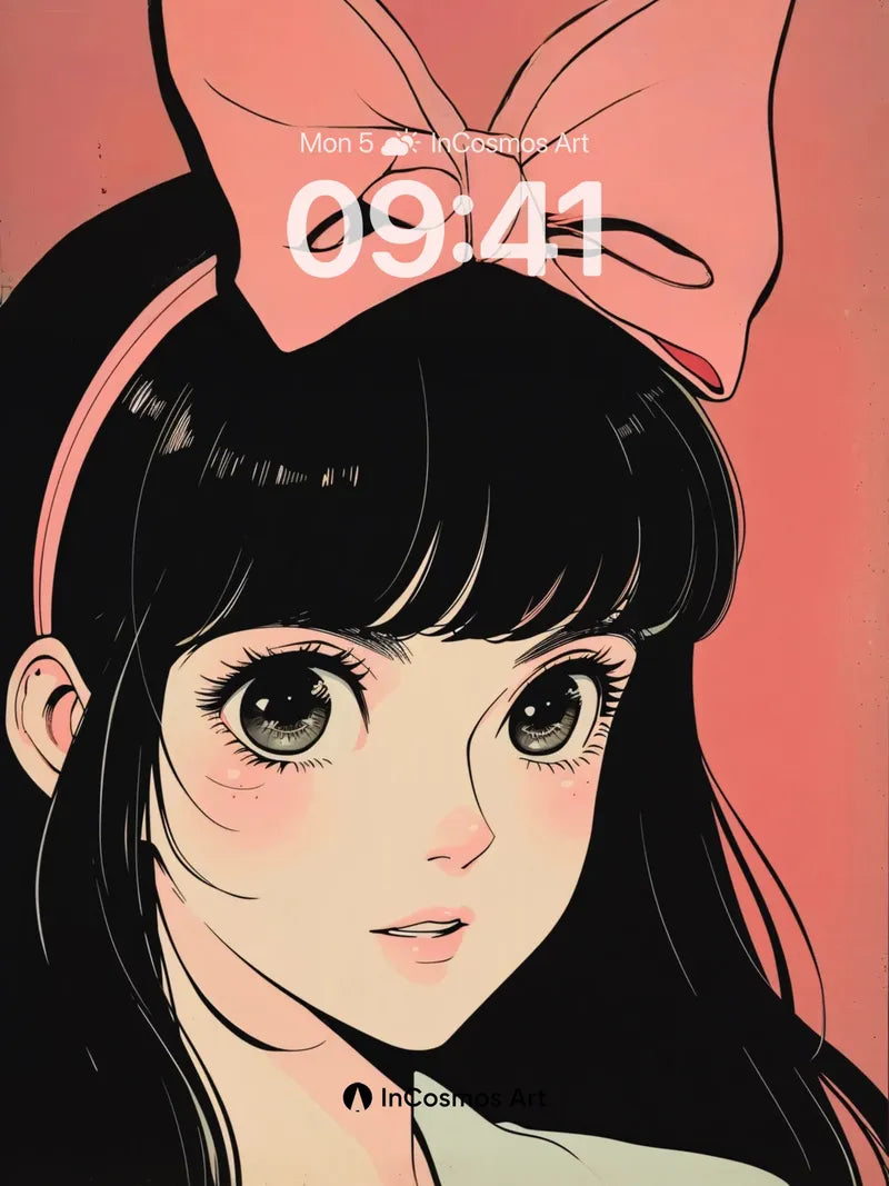 Whispering Bow Wallpaper with Velvet Eyes