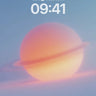 Serene Saturn Wallpaper with Ethereal Rings wallpaper for iPhone, iPad & Mac