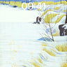 Serenity Snowdrift Wallpaper with Golden Grass Whispers wallpaper for iPhone, iPad & Mac