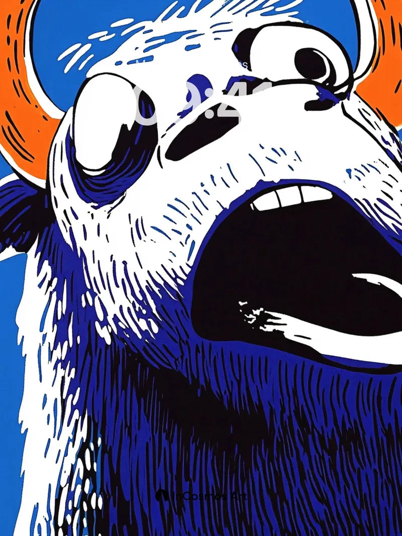 Screaming Mountain Goat Wallpaper with Pop Art Fury wallpaper for iPhone, iPad & Mac