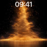 Golden Ember Tree Wallpaper with Celestial Dust wallpaper for iPhone, iPad & Mac