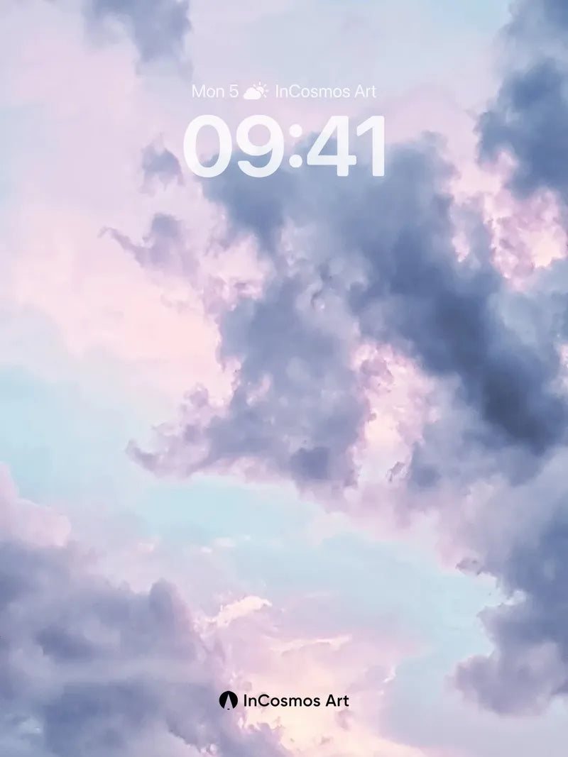 Serenity Sky Wallpaper with Ethereal Clouds