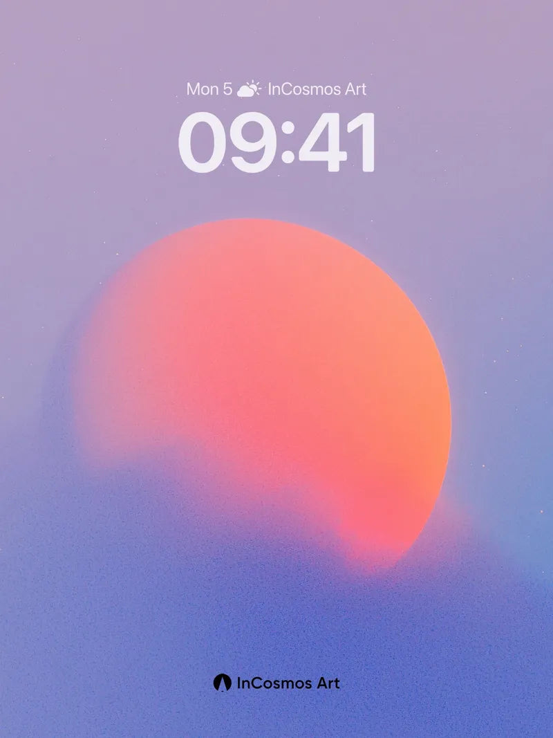 Serene Gradient Wallpaper with Floating Orb