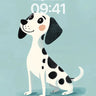 Playful Pup Wallpaper with Spotted Charm wallpaper for iPhone, iPad & Mac