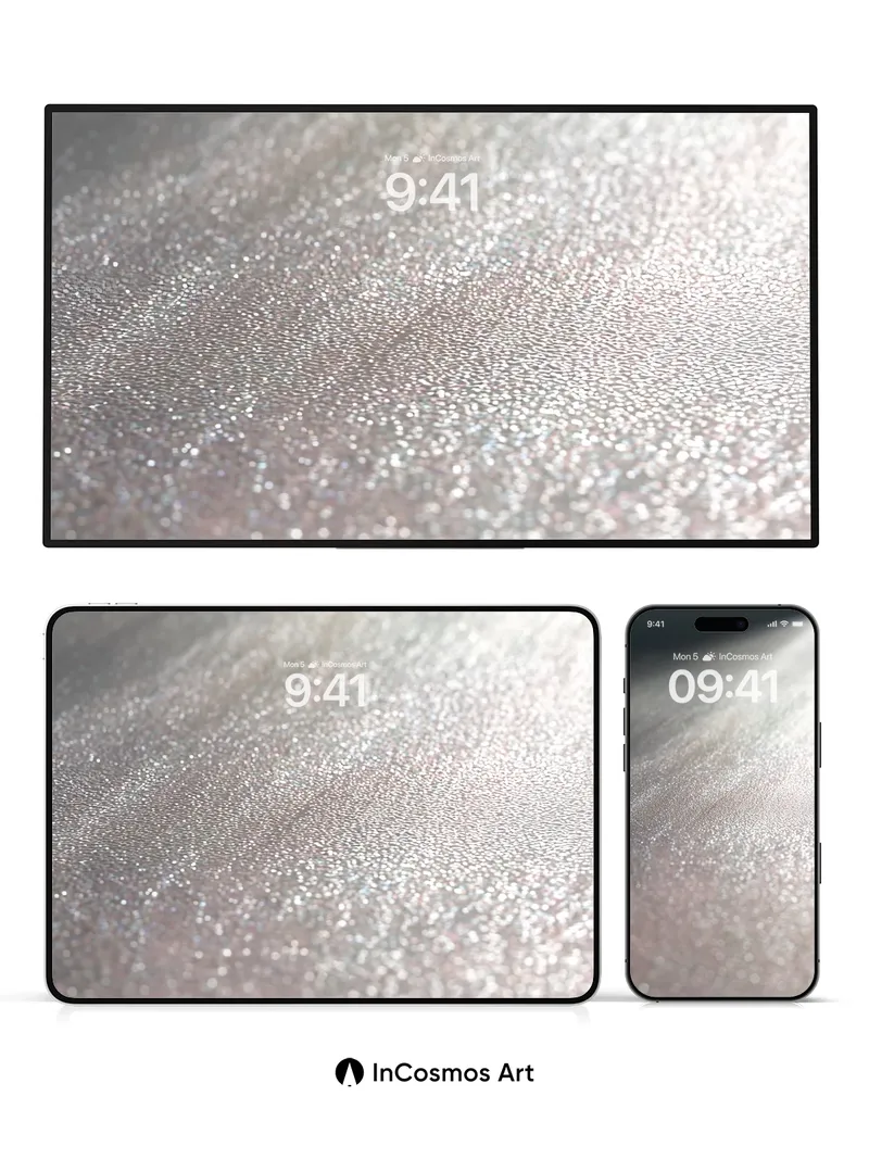 Luminous Dust Wallpaper with Whispering Light