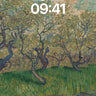 Whispering Trees Wallpaper with Swirling Sky wallpaper for iPhone, iPad & Mac