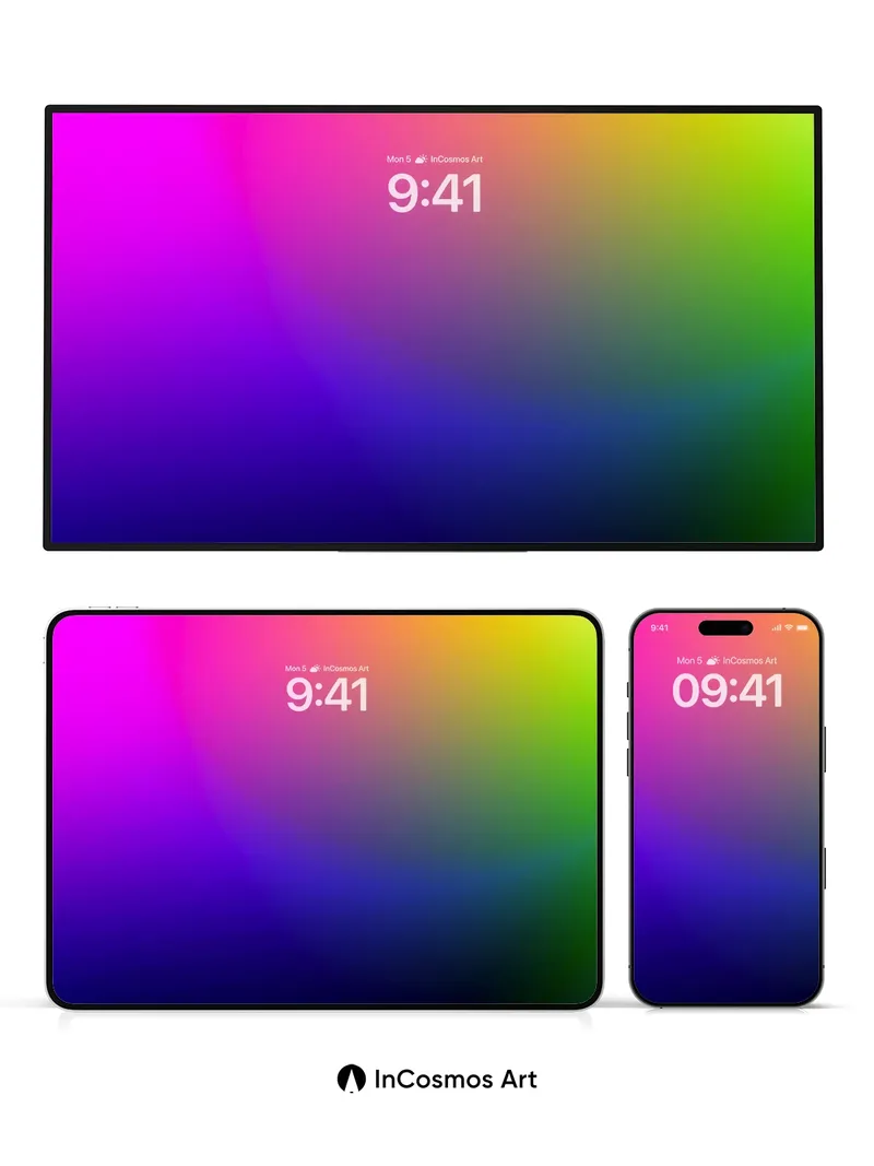 Luminous Gradient Wallpaper with Chromatic Breath